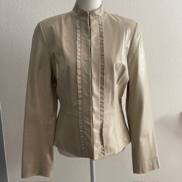 Vintage TAHARI Leather Jacket - Picture 1 of 8